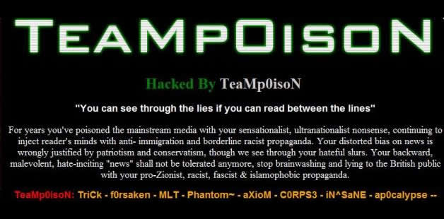 le-site-du-daily-mail-hacke-par-la-team